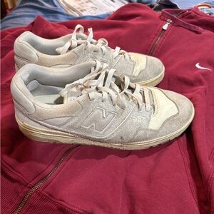 New Balance Cream and White Sneakers